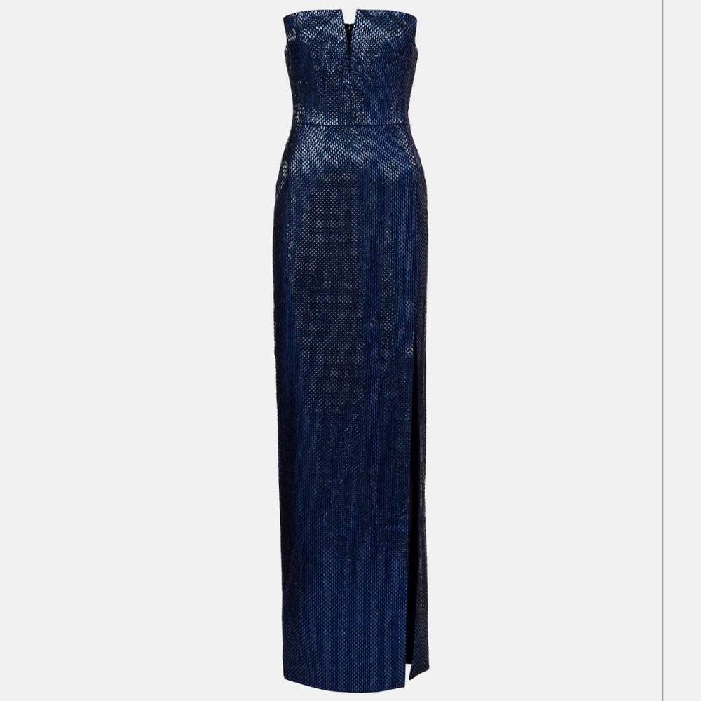Roland Mouret Embellished strapless crêpe gown - Picture 6 of 6